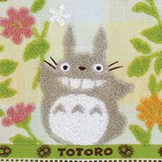 画像をギャラリービューアに読み込む, フェイスタオル となりのトトロ 花畑 (今治ネーム付き)
