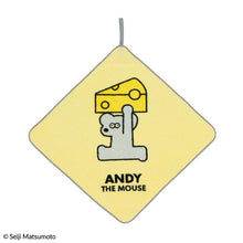 画像をギャラリービューアに読み込む, ループタオル ねずみのANDY イエローチーズ
