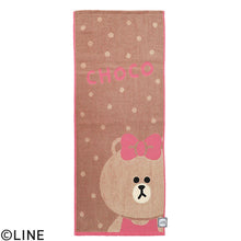 画像をギャラリービューアに読み込む, フェイスタオル LINE FRIENDS ハローチョコ

