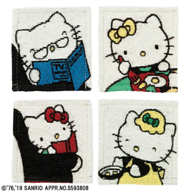 コースター ハローキティ マイホーム 4枚組セット