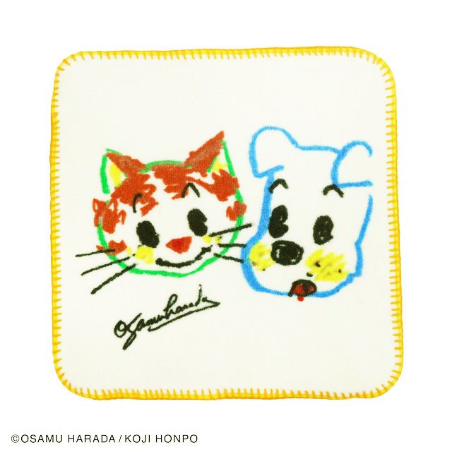 ミニタオル OSAMU GOODS パステル_ドッグ＆キャット